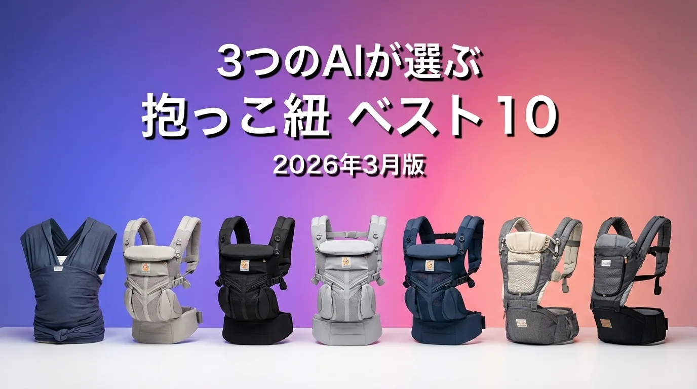2026年3月版抱っこ紐おすすめAIランキング