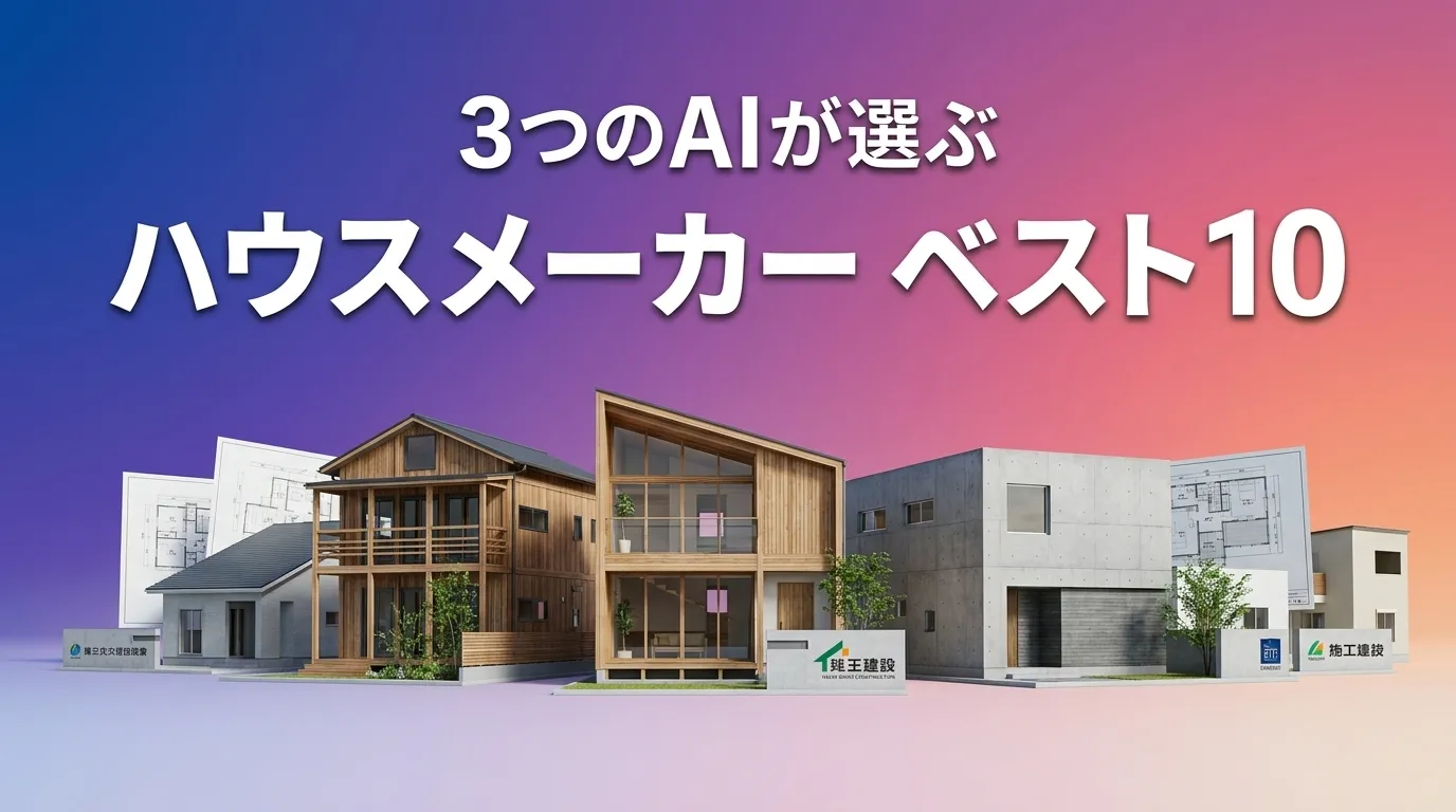 2026年8月版ハウスメーカーおすすめAIランキング