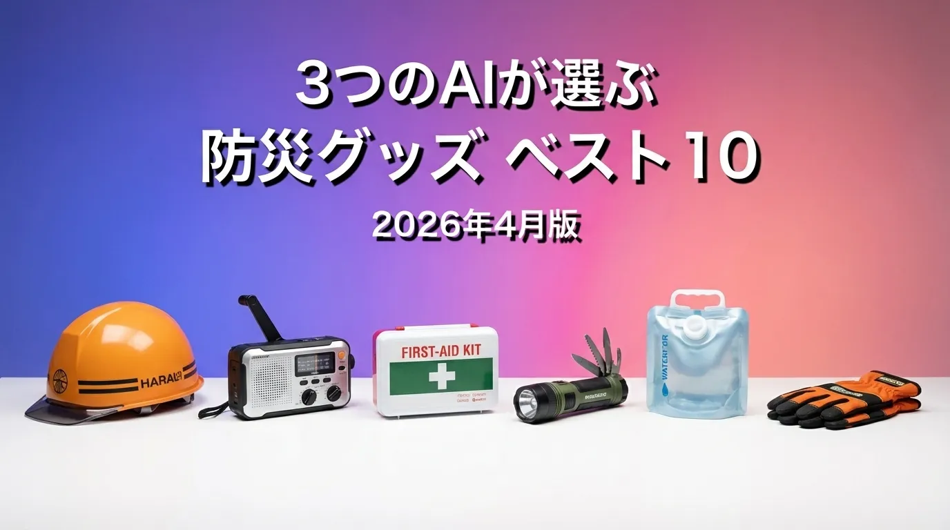2026年4月版防災グッズおすすめAIランキング
